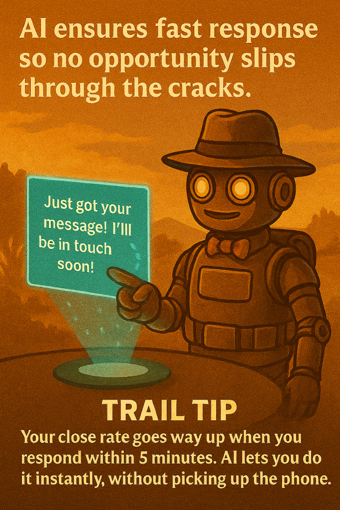 Trail Bot triggering an automatic reply to a new lead